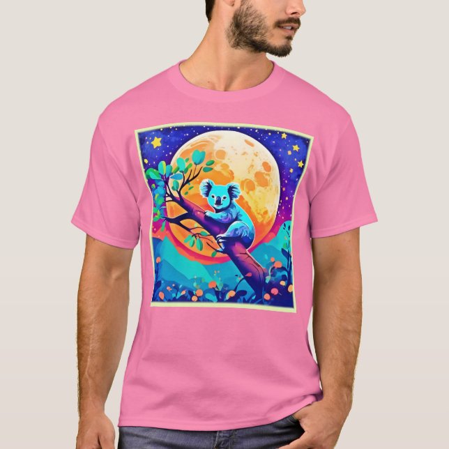 Camiseta Vibrant Koala Moon (Frente)