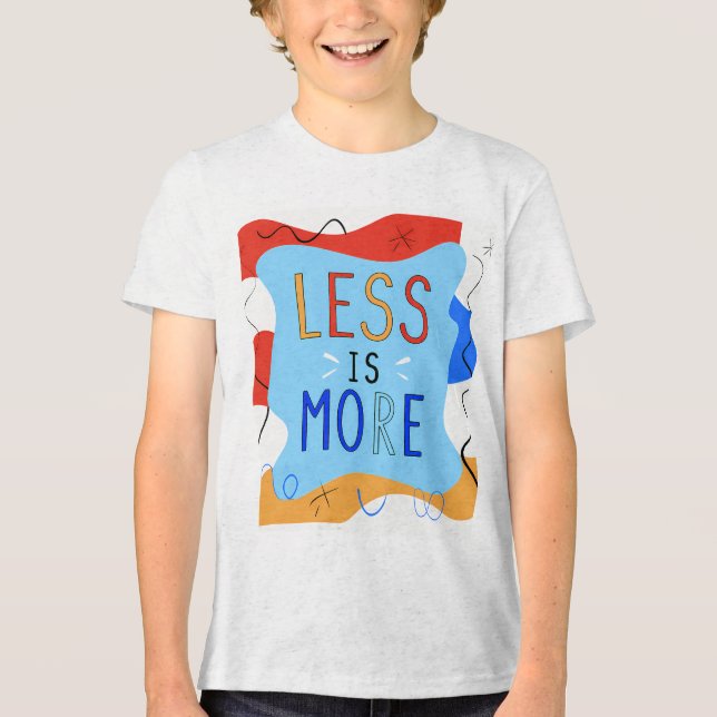 Camiseta Vibrant "Less Is More" Abstract Graphic (Frente)