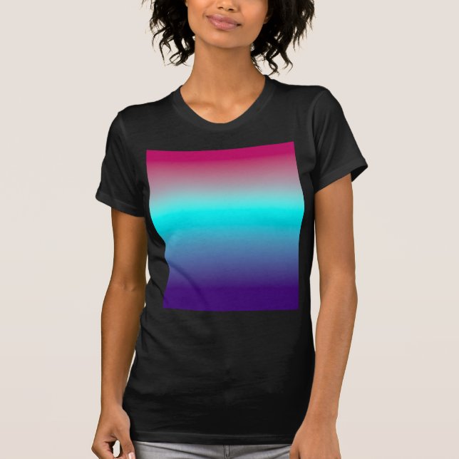 Camiseta Vibrant Magenta to Deep Purple Smooth Abstract  (Frente)
