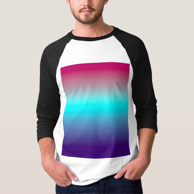 Camiseta Vibrant Magenta to Deep Purple Smooth Abstract  (Frente)