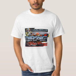 Camiseta "Vibrant Modern Drag Race Car Crachá Sticker Tee"