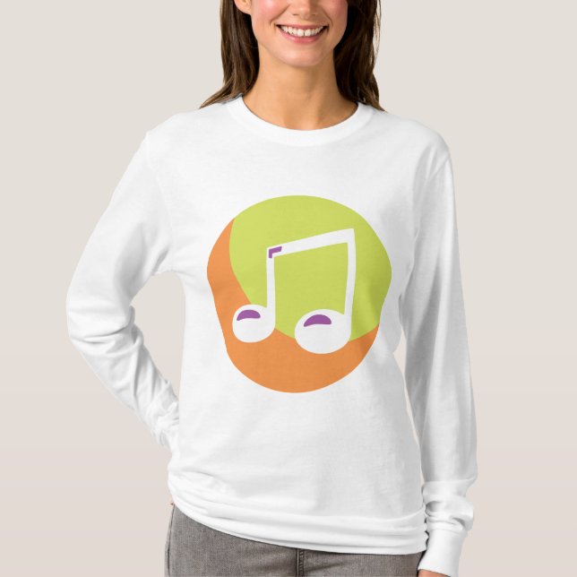 Camiseta Vibrant Musical Note Double Eighth (Frente)