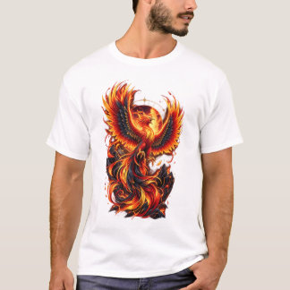 Camiseta Vibrant Phoenix Firebird Fantasy Art Design