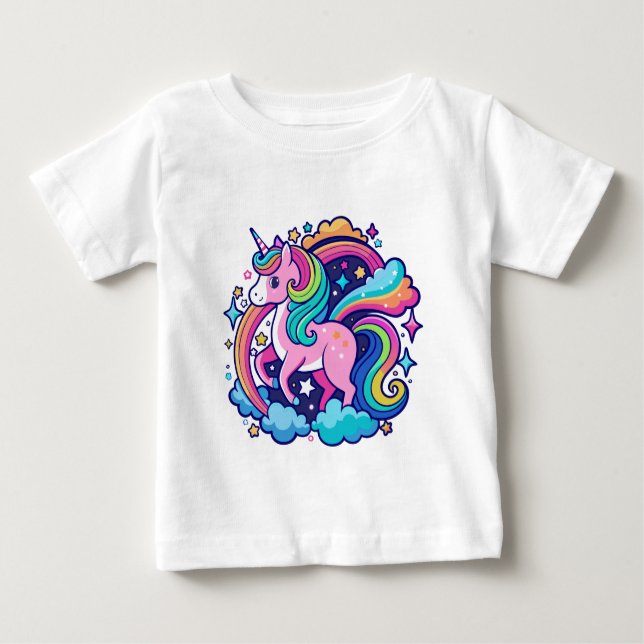 Camiseta Vibrant Unicorn Fantasy (Frente)
