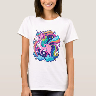 Camiseta Vibrant Unicorn Fantasy