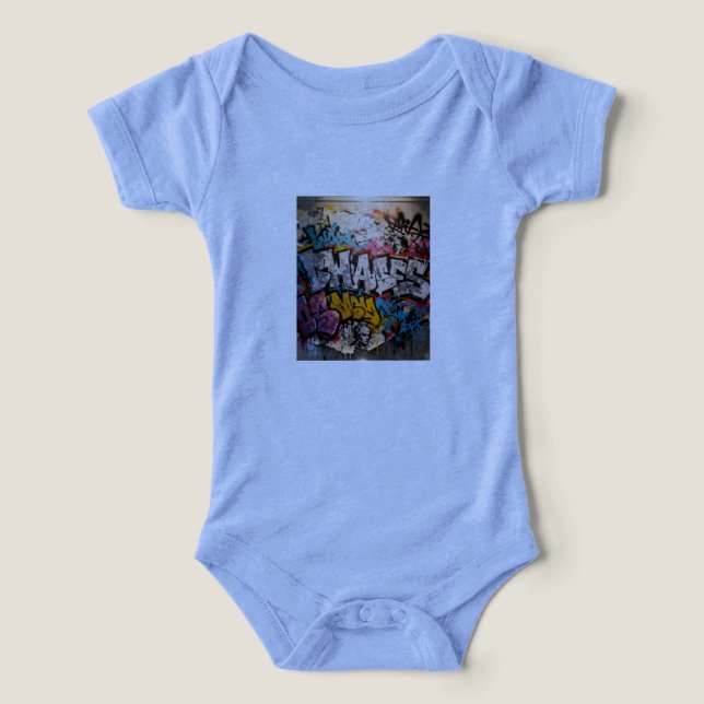 Camiseta vibrante com grafite (Design frontal)