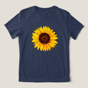 Camiseta Vibrante Flor de Girassol Amarelo