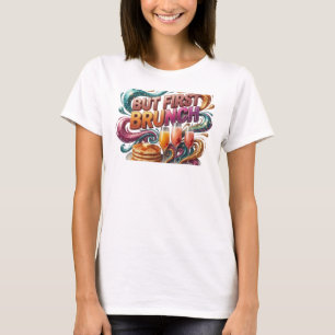 Camiseta Vibrante Laranja MAS PRIMEIRO BRUNCH Stat