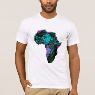 Camiseta Vibrante Mapa Africano - Explore a Diversidade!