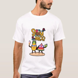 Camiseta Vibrante Olá Verão | Animais Coloridos do Oceano
