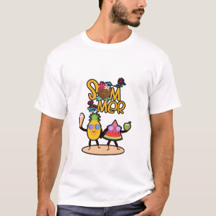 Camiseta Vibrante Olá Verão   Animais Coloridos do Oceano 