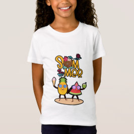 Camiseta Vibrante Olá Verão | Animais Coloridos do Oceano