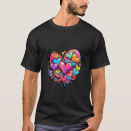 Camiseta 💖 🎨 Vibrante Pop Art Love 💥 💌