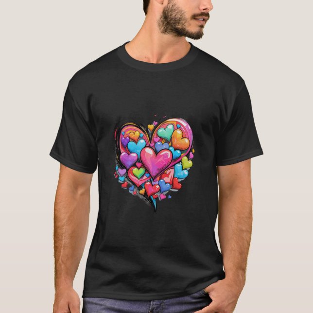 Camiseta 💖 🎨 Vibrante Pop Art Love 💥 💌 (Frente)