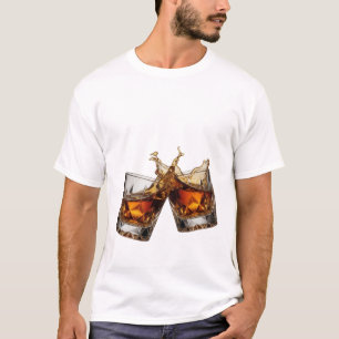 Camiseta Vibrante Prata WHISKY SPLASH