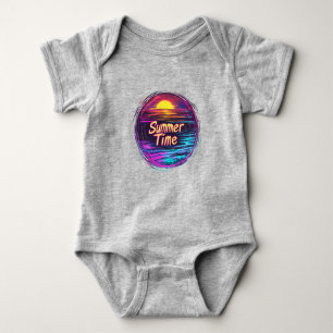 Camiseta Vibrante Retro “Verão” Pôr do Sol