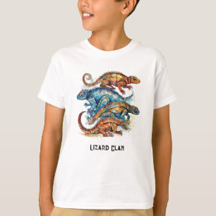 Camiseta Vibrante Totem de Lagarto Tribal, personalizado