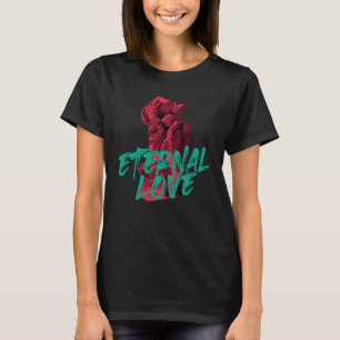 Camiseta Vibrante, urbano, design gráfico moderno Amor Eter