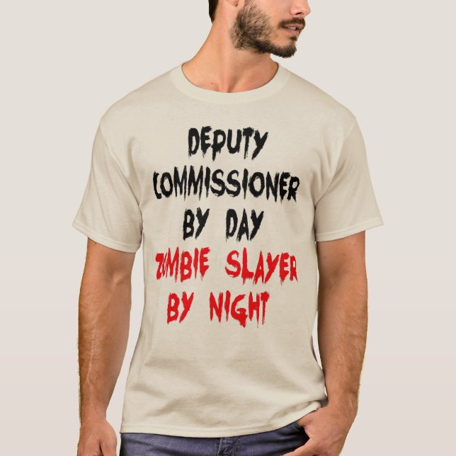 Camiseta Vice-Comissário Zombie Slayer (Frente)