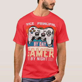 Camiseta Vice-diretor por jogador de dia por videogame notu
