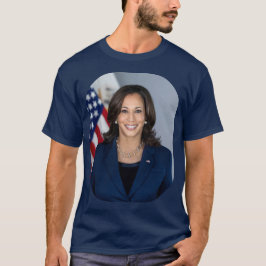 Camiseta Vice-Presidente Kamala Harris Foto Oficial Unisex
