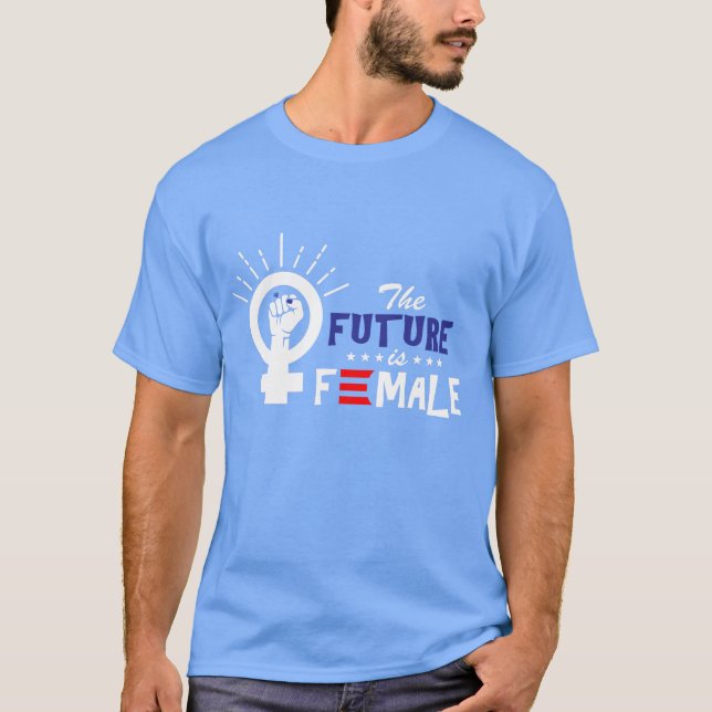 Camiseta Vice-Presidente Kamala Harris Futuro é Mulher (Frente)