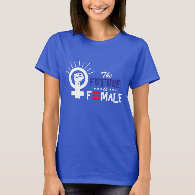 Camiseta Vice-Presidente Kamala Harris Futuro é Mulher (Frente)