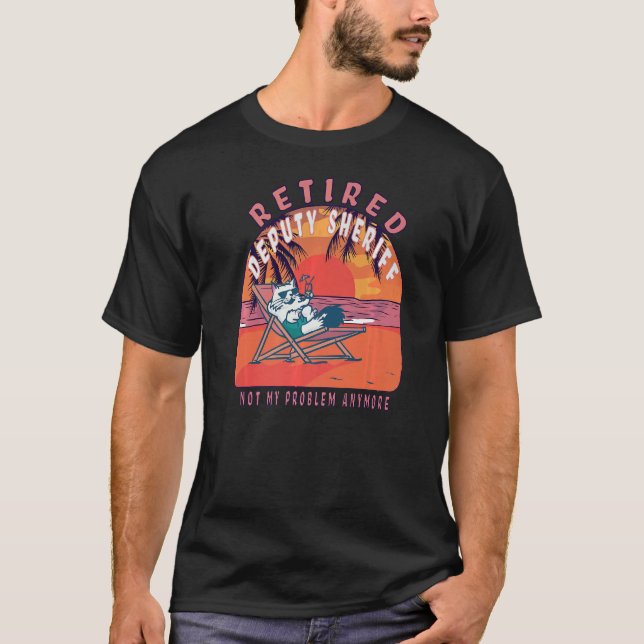 Camiseta Vice-xerife Vintage aposentado (Frente)