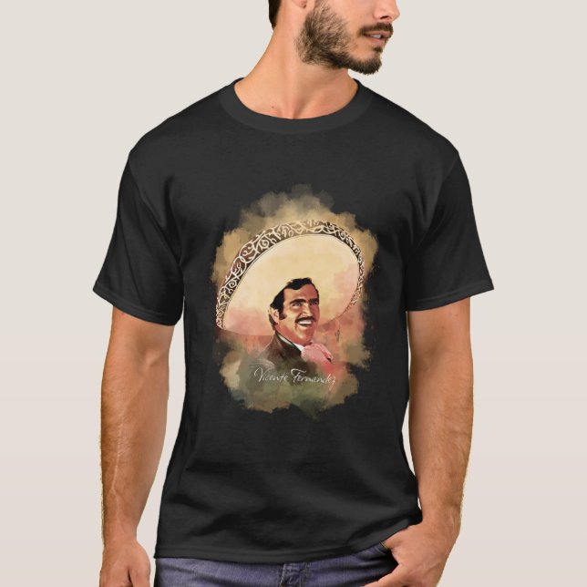 Camiseta Vicente Fernandez Trabalho de arte (Frente)