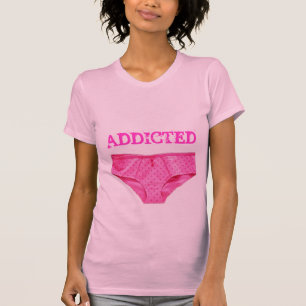 Camiseta VICIADO COR-DE-ROSA do PANTY (senhoras Twofer