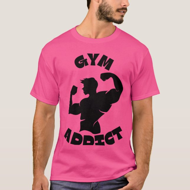 Camiseta Viciado em Academia (Frente)