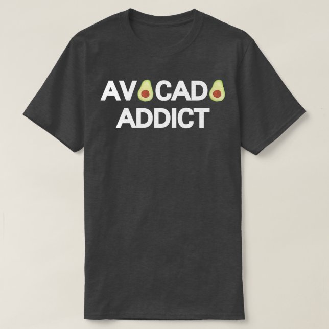 Camiseta Viciado em Aquarela Avocado (Frente do Design)