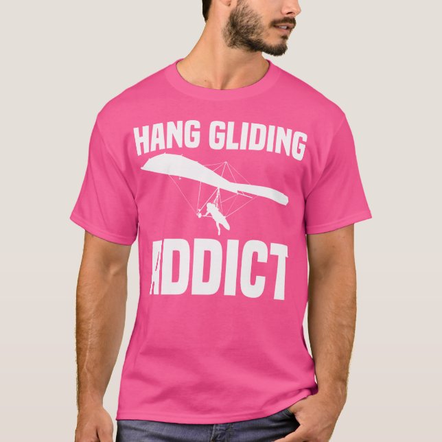 Camiseta Viciado em Asa Delta Asa Delta Voo Livre (Frente)