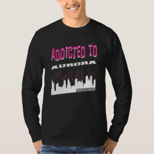 Camiseta Viciado Em Aurora Viagem Humor Férias Colorado