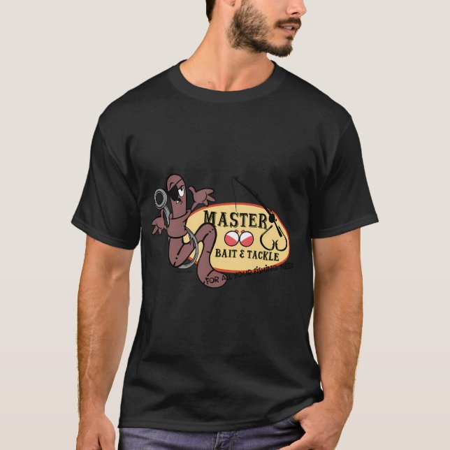 Camiseta Viciado Em Bass Piada De Pesca De Robalo Boca-Larg (Frente)