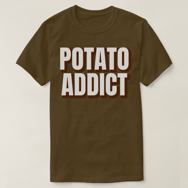 Camiseta Viciado em Batata (Frente do Design)