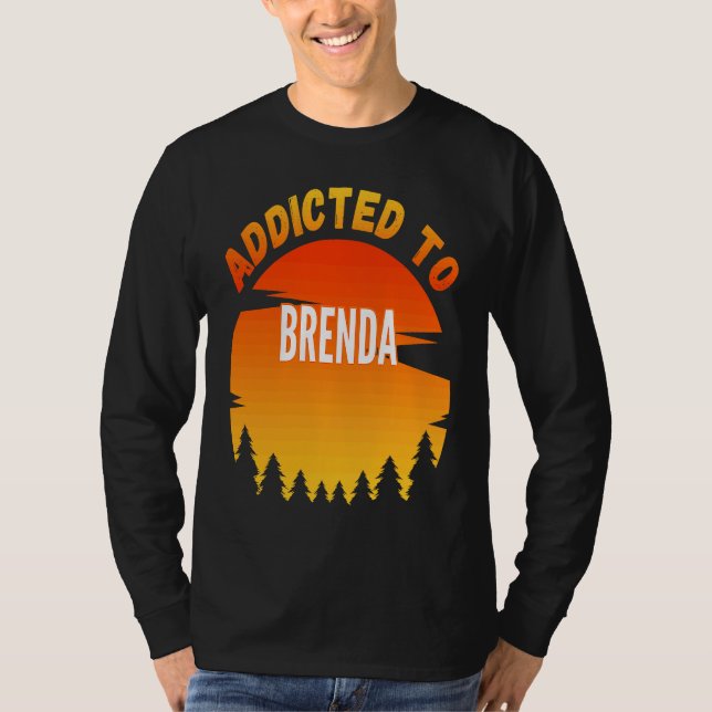 Camiseta Viciado em Brenda para Brenda (Frente)