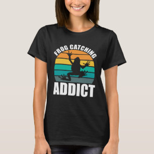 Camiseta Viciado em Caça de Rã Anfíbia Caça de Rã