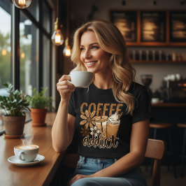 Camiseta Viciado em café. 