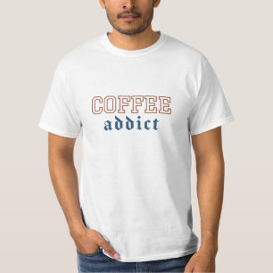 Camiseta Viciado em Café, Mas Primeiro Café, Amante de Café