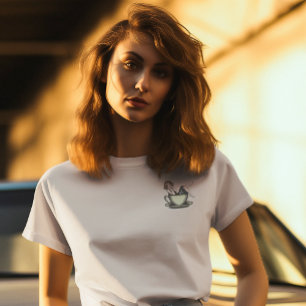 Camiseta Viciado em café para garotas