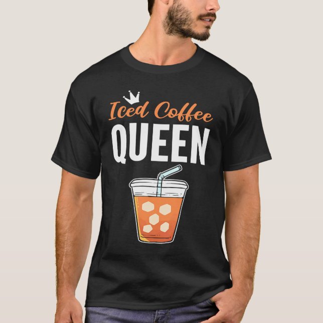 Camiseta Viciado em café Rainha do Café (Frente)