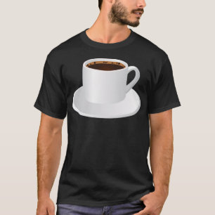 Camiseta Viciado em cafeína cardíaca do café 