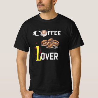 Camiseta Viciado em cafeína estética do café ao longo do ca