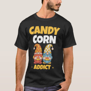 Camiseta Viciado em Candy Corn Feliz Véspera de Halloween