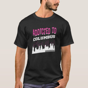 Camiseta Viciado em Columbus Vacation Humor Trip Indiana