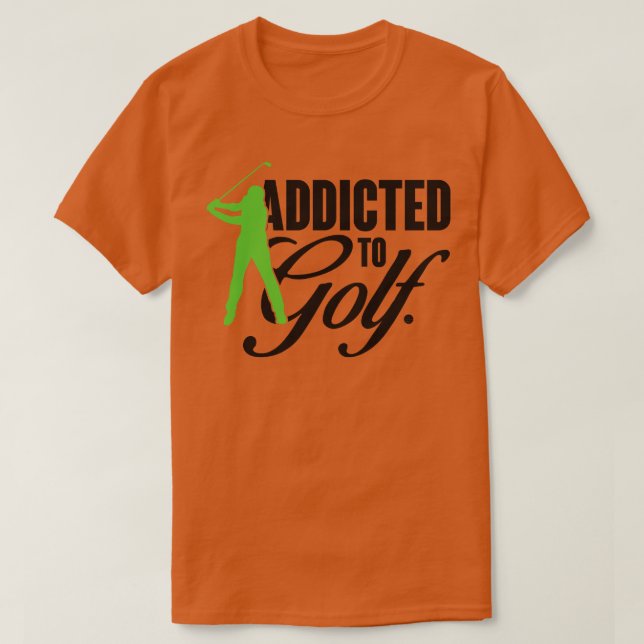 Camiseta Viciado em golfe (Frente do Design)
