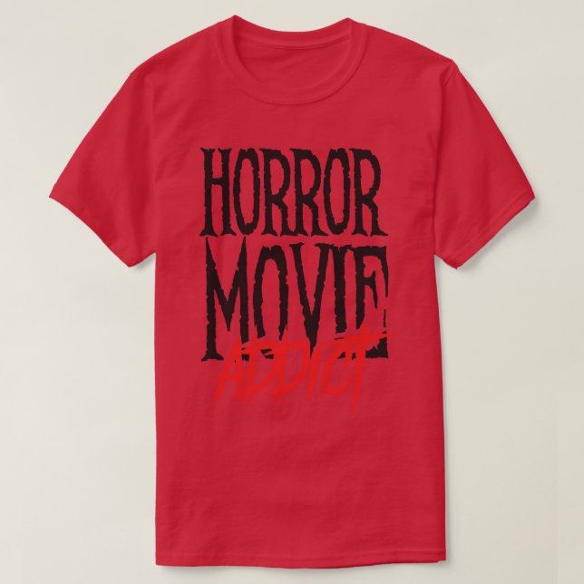 Camiseta Viciado em Horror (Frente do Design)