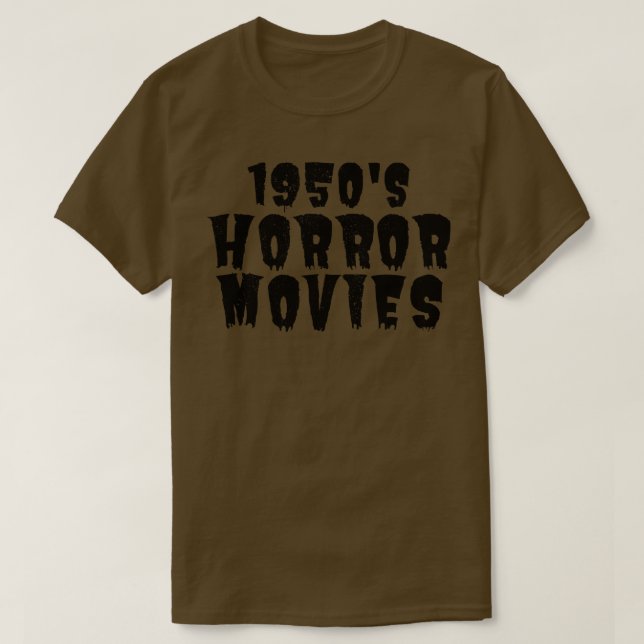 Camiseta Viciado em horror nos anos 50 (Frente do Design)