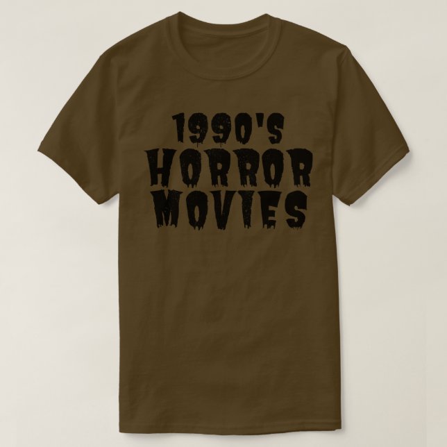 Camiseta Viciado em horrores dos anos 90 1 (Frente do Design)